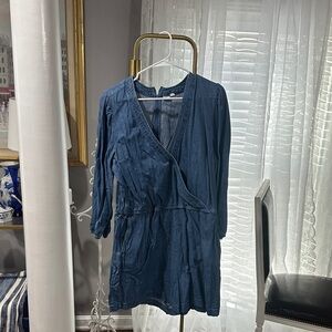 GAP Light Blue Denim Romper